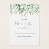 Tafelleuchten Keine Wrap Dusche Geschenk-Tag (Rückseite)