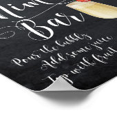 Tafelmimosa Bar Hochzeitszeichen Brautparty Poster (Ecke)