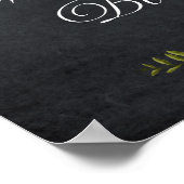 Tafelmimosa Bar rosa Rosen Poster (Ecke)