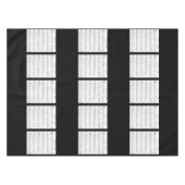 Tafelmusik, schwarz-weiß tischdecke (Vorderseite (Horizontal))