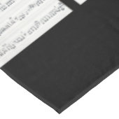 Tafelmusik, schwarz-weiß tischdecke (Schrägansicht)