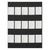 Tafelmusik, schwarz-weiß tischdecke (Vorderseite)