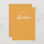 Tafelname Colorus - Orange Dankeskarte (Vorne/Hinten)