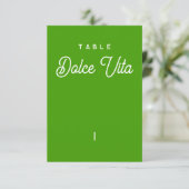 Tafelname - Colorus - Vert Citron Dankeskarte (Stehend Vorderseite)