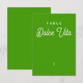 Tafelname - Colorus - Vert Citron Dankeskarte (Vorne/Hinten)