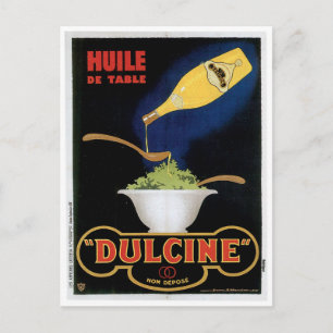 Tafelolivenöl Dulcine Vintage Food Ad Art Postkarte