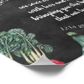 Tafelpflanze ⎢ Personalisiertes Plakat (Ecke)