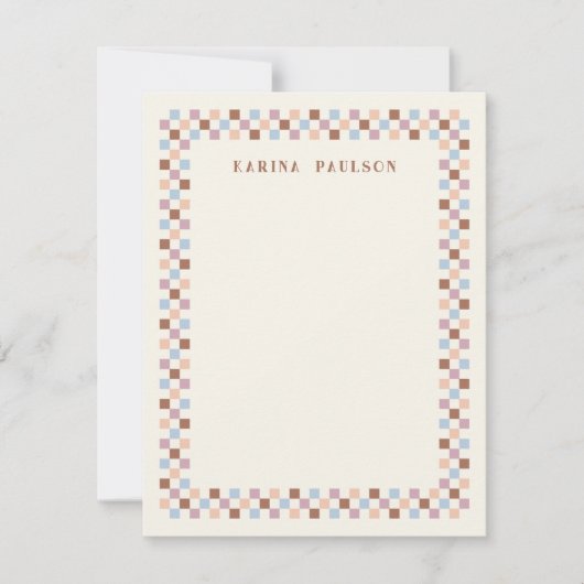 Tafelrahmen - Note Card - Braun Mitteilungskarte (Vorderseite)