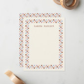 Tafelrahmen - Note Card - Braun Mitteilungskarte (Vorderseite/Rückseite Beispiel)