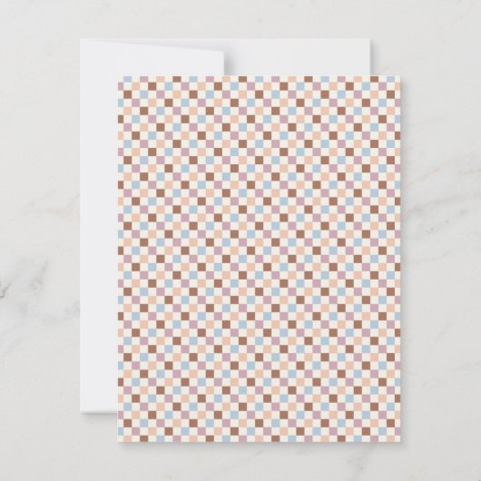 Tafelrahmen - Note Card - Braun Mitteilungskarte (Rückseite)