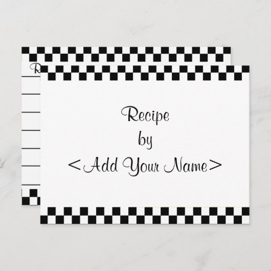 Tafelrezeptkarten 4 x 6 postkarte (Vorne/Hinten)