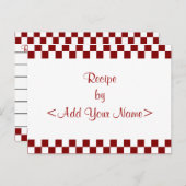 Tafelrezeptkarten 4 x 6 postkarte (Vorne/Hinten)