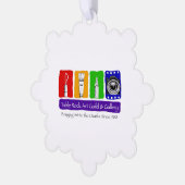 Tafelrock Art Gild Papier Snowflake Ornament Karte (Linke Ecke)