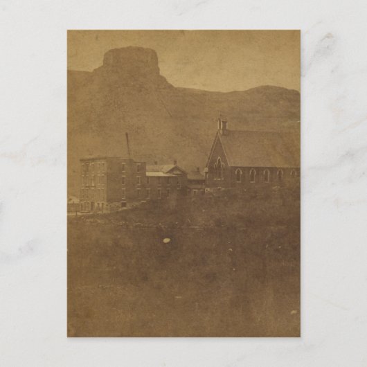 Tafelrock mit Blick auf die Goldene Stadt Postkarte (Vorderseite)