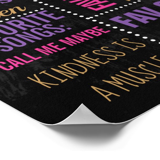 Tafelschild Ballerina Birthday Party Poster (Ecke)