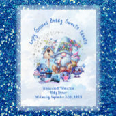 Tafelschild Blueberry Gnome Baby Dusche Thema Poster