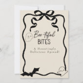 Tafelschild "Bootiful Bites" Einladung (Vorderseite)