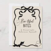 Tafelschild "Bootiful Bites" Einladung (Rückseite)