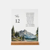 Tafelschild für Bergsee Acrylschild (Vorderseite)