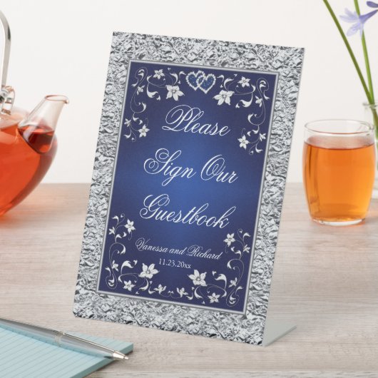 Tafelschild für Hochzeiten von Marinestreitkräften Sockelschild (In Situ)