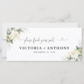 Tafelschild mit Blütenblättern (Vorderseite)