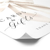 Tafelschild mit weißen Brautpartys Poster (Ecke)