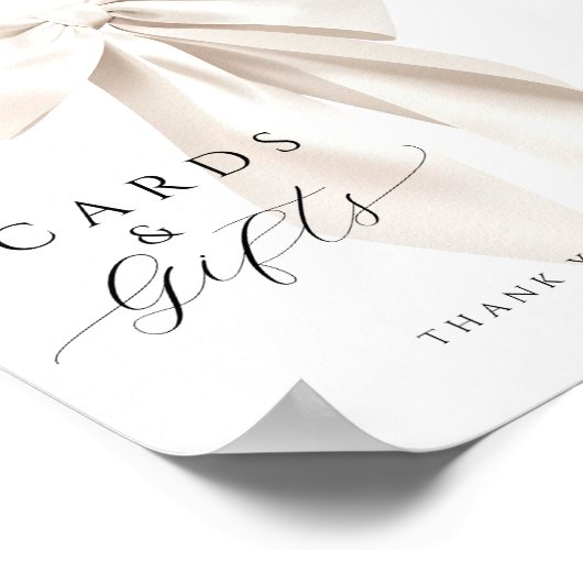 Tafelschild mit weißen Brautpartys Poster (Ecke)