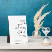 Tafelschild - wie süß es zu lieben ist fotoplatte (Seite)