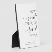 Tafelschild - wie süß es zu lieben ist fotoplatte (Seite)