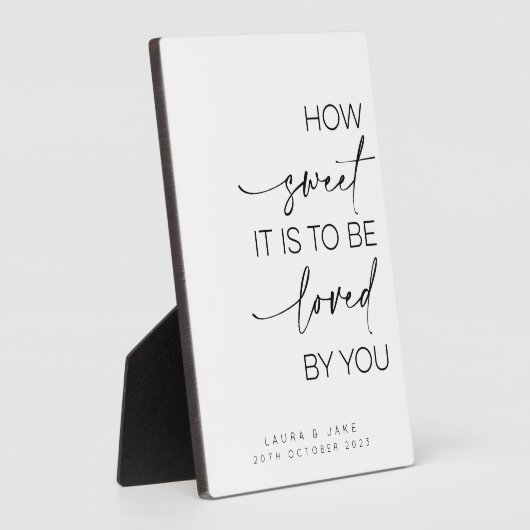 Tafelschild - wie süß es zu lieben ist fotoplatte (Seite)