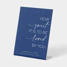 Tafelschild - wie süß es zu lieben ist