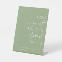 Tafelschild - wie süß es zu lieben ist