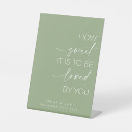 Tafelschild - wie süß es zu lieben ist sockelschild