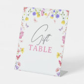 Tafelschild - Wildblume Kinderdusche oder Veransta Sockelschild (Vorderseite)