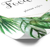 Tafelschild "Wilder tropischer Palmen" Poster (Ecke)