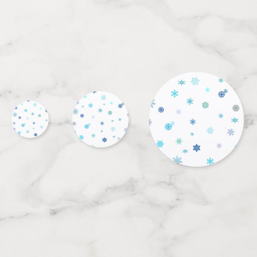 Tafelschneeflocken Konfetti (Rückseiten)