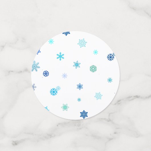 Tafelschneeflocken Konfetti (Klein Vorderseite)