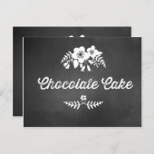 Tafelschokolade mit Tafelschild Postkarte (Vorne/Hinten)