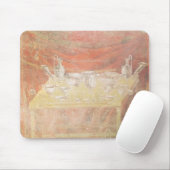 Tafelsilber auf einer Tabelle Mousepad (Mit Mouse)
