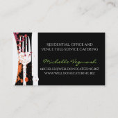 Tafelsilberspritzen-Kochs-Catering-Geschäftskarten Visitenkarte (Rückseite)