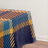 Tafeltuch Navy Blue Orange Kariert Tischdecke (Beispiel)