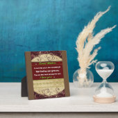 Tafelüberschrift, Geschenk für meine Mutter, Zitat Fotoplatte (InSitu)