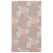 Tafelüberzug, Türkis- und Korallendesign Tischdecke (Vorderseite)