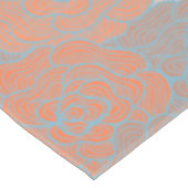 Tafelüberzug, Türkis- und Korallendesign Tischdecke (Schrägansicht)