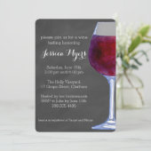 Tafelwein Party Einladung II (Stehend Vorderseite)