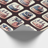 Tafelwerbung mit Geburtstagskuchen Geschenkpapier (Ecke)