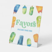 Tafelzeichen für blaugrüne Orangen-Popsikum-Gastge Sockelschild (Vorderseite)