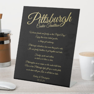 Tafelzeichenschild für Pittsburgh-Sketch Sockelschild