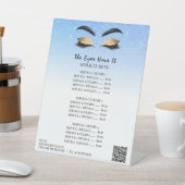 *~*Tafelzelt Glitzer EYES Pedestzeichen Sockelschild (In SItu)