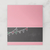 Tafelzelt oder Buffet-Etiketten für Party von Cann Platzkarte (Außenseite Aufgefaltet)